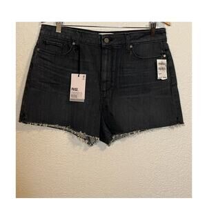 NWT Paige Margot Short indigo high rise frayed hem summer festival casual Gypsy